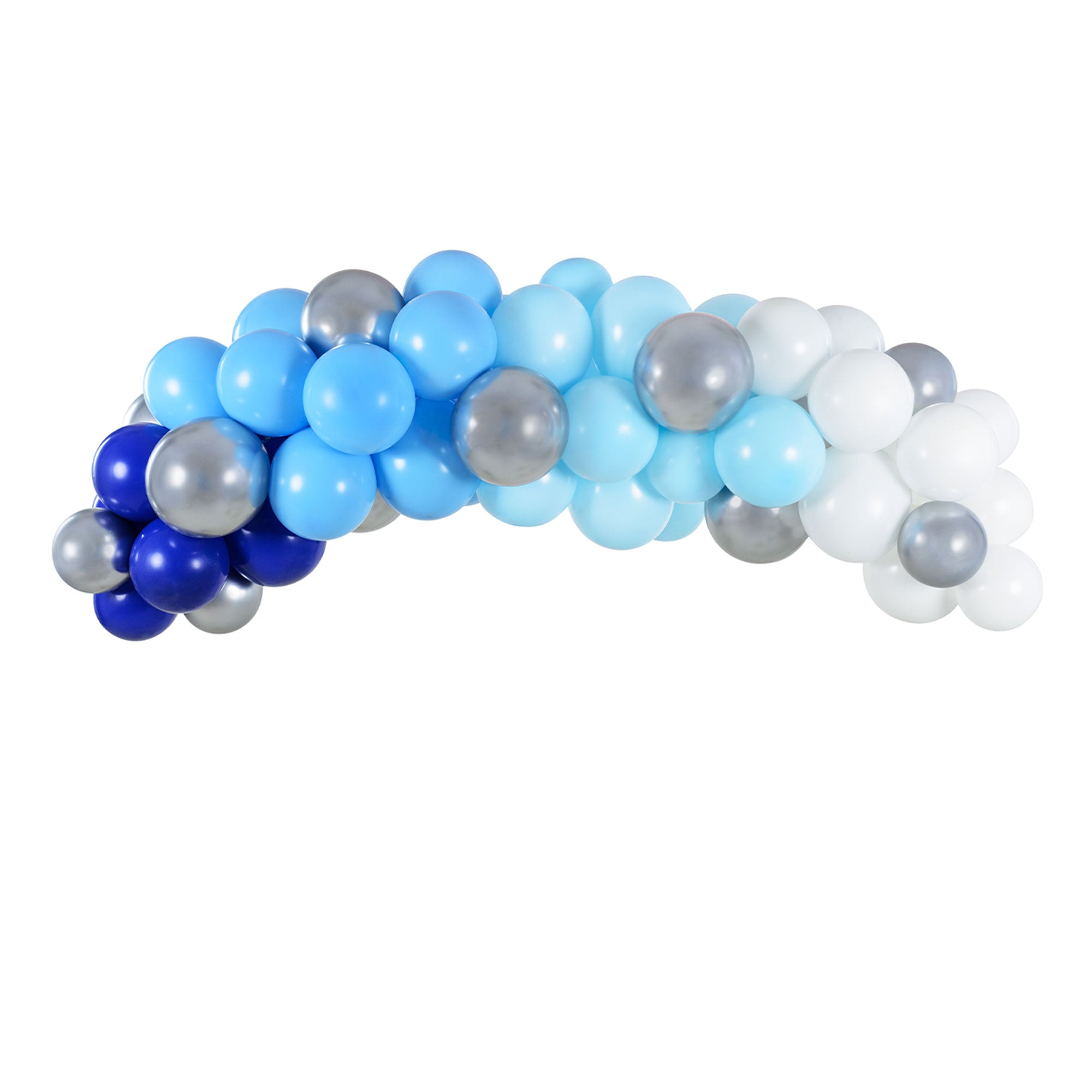 Ballongirlande - blau, 200cm