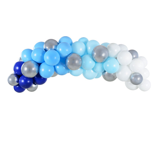 Ballongirlande - blau, 200cm