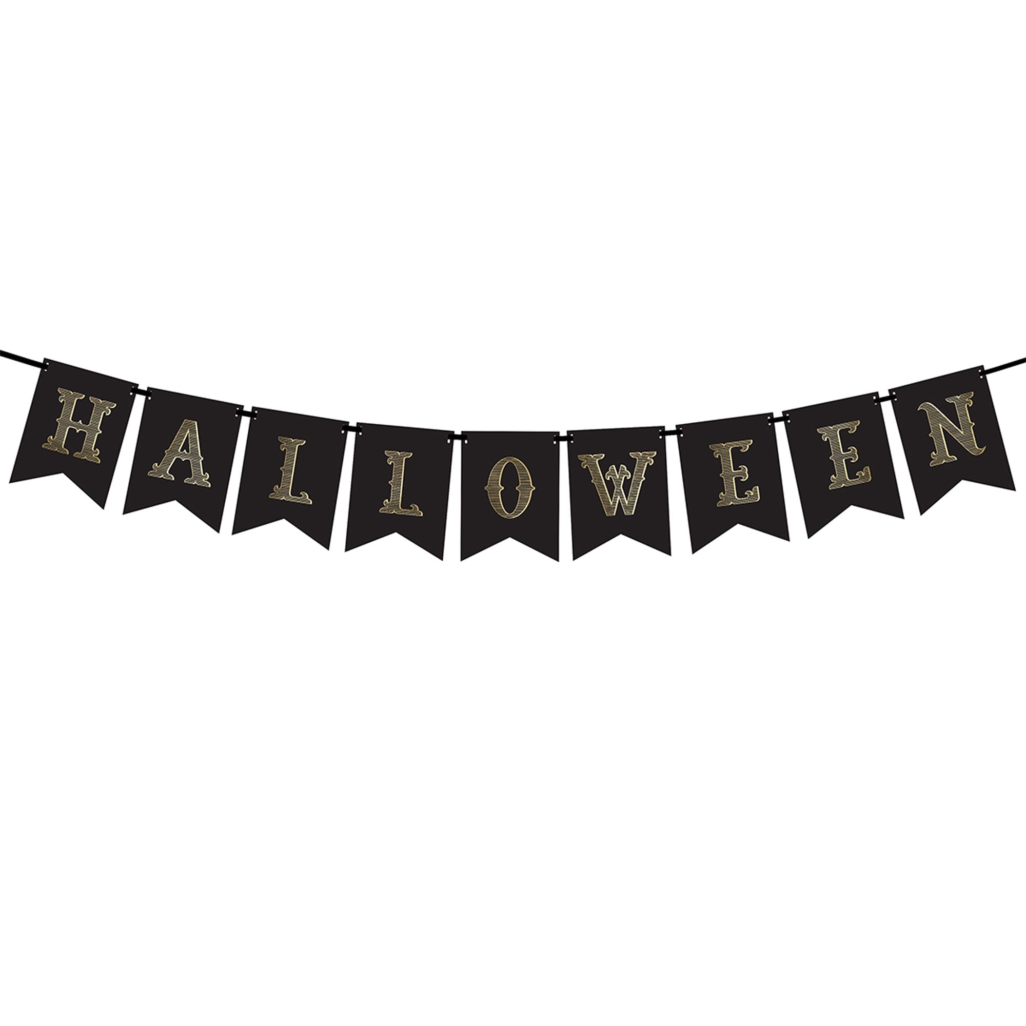 Banner Halloween, schwarz, 20x175cm