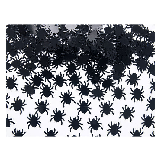 Konfetti Spinnen, schwarz
