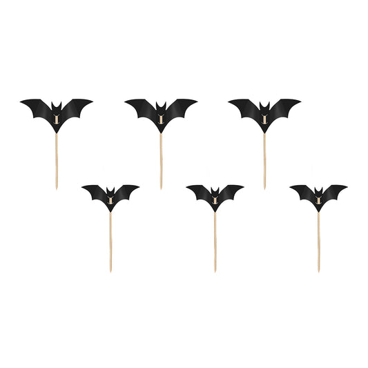 Fledermaus-Muffin-Dekoration, schwarz