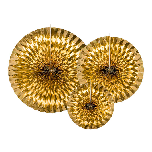 Dekorative Rosetten, gold