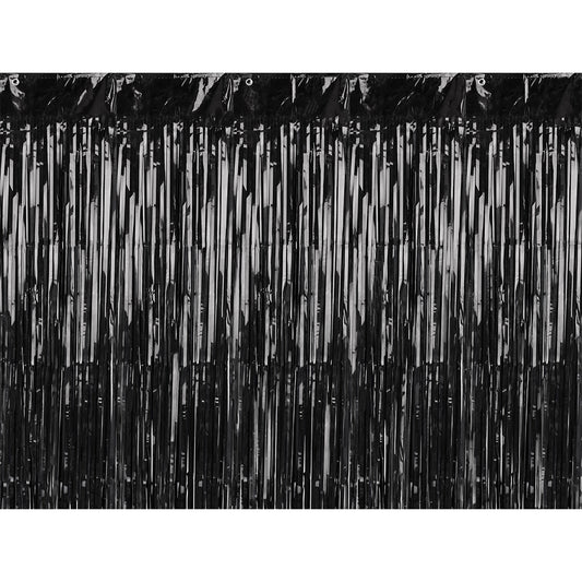 Partyvorhang, schwarz, 90x250cm
