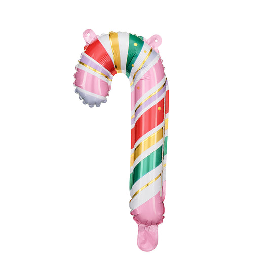 Folienballon Zuckerstange, 18.5x35 cm