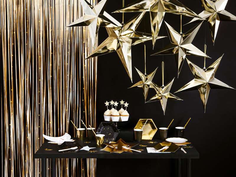 Glittervorhang "Gold"