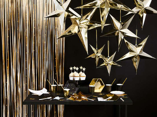 Glittervorhang "Gold"