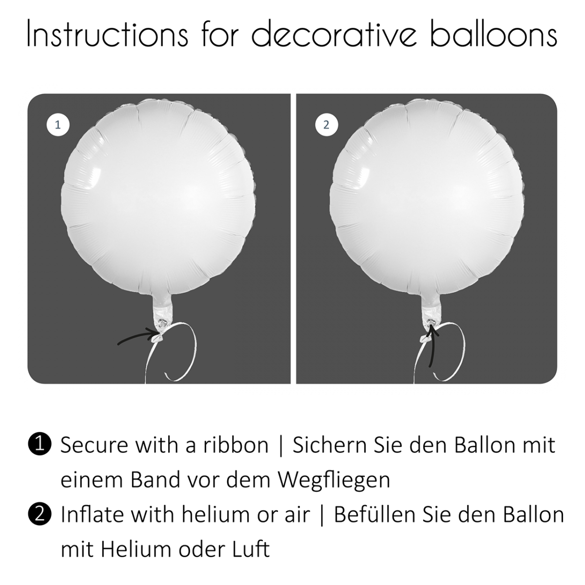 XXL Ballon „Nr. 5 Pferd“